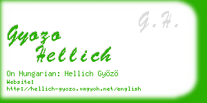 gyozo hellich business card